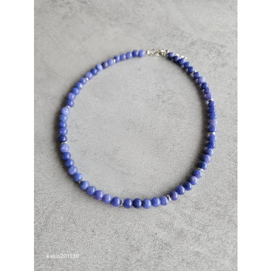 Naszyjnik z kamieni chalcedonu